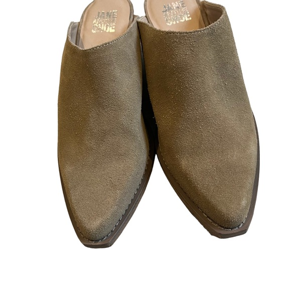 Jane and the Shoe Karissa Tan Suede Mule, Sz 6 - Picture 6 of 14
